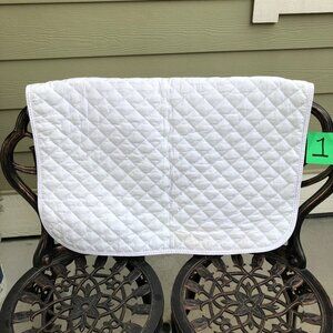 Classic Equine Quilted White Baby Saddle Pad (Three Available, #1-3)